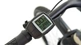 Das kleine Bedienfeld lässt sich gut  mit dem Daumen bedienen. Leider hat das Tour Modell keinen MTB-Modus.