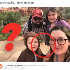 Reddit-Rätsel: Dieses Familien-Selfie ohne Beine verwirrt das Internet