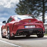 Der Heckspoiler soll beim Toyota GR Supra für Abtrieb sorgen