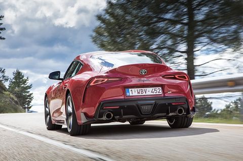 Der Heckspoiler soll beim Toyota GR Supra für Abtrieb sorgen