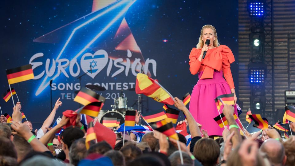 ESC 2019: Barbara Schöneberger beim Public Viewing in Hamburg