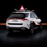 Auch die Heckscheibe ist beim Mercedes ESF 2019 Teil der Kommunikation mit den anderen Verkehrsteilnehmern