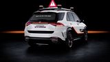 Auch die Heckscheibe ist beim Mercedes ESF 2019 Teil der Kommunikation mit den anderen Verkehrsteilnehmern