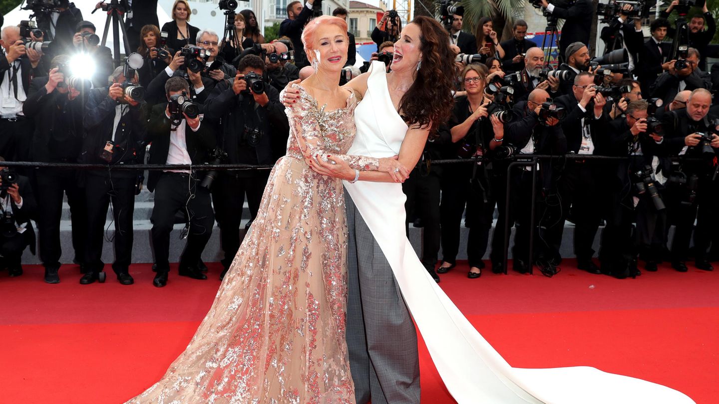 Andie MacDowell und Helen Mirren in Cannes