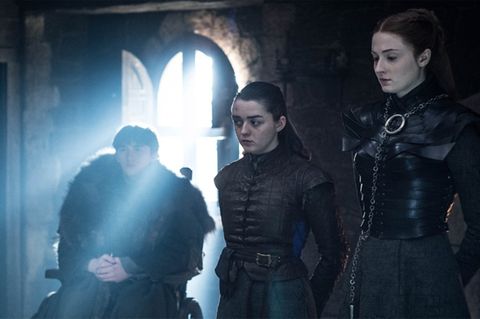 "Game of Thrones" Finale Bran, Arya, Sansa