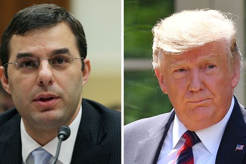 Kongressabgeordenter Justin Amash und US-Präsident Donald Trump
