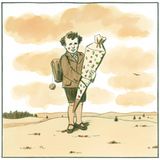 "Die Zuckertüte" Aus Mama, warum bin ich kein Huhn?      Mehr zur Ausstellung