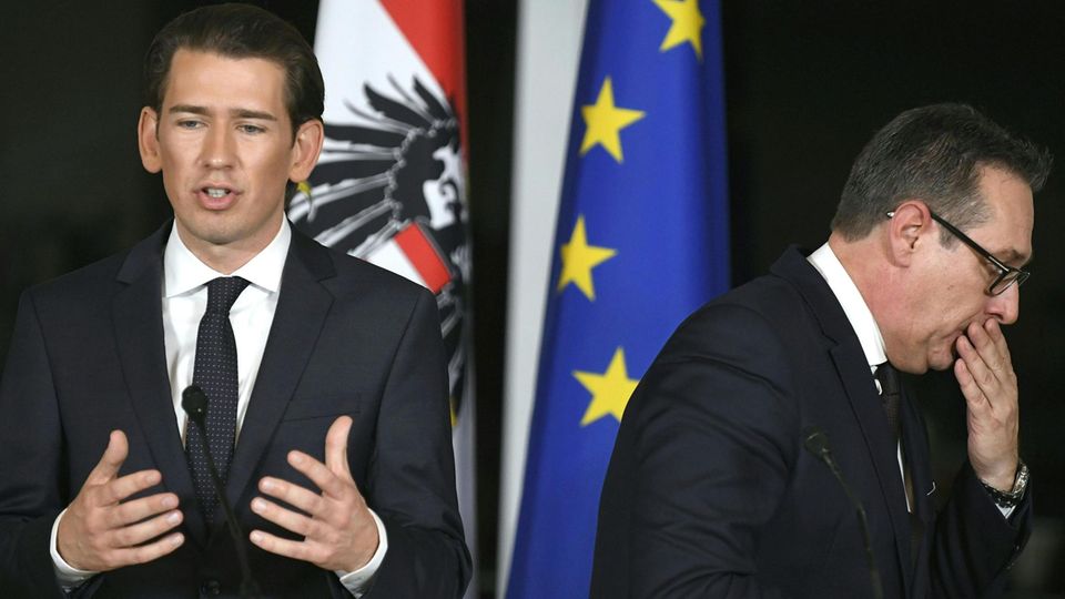 Sebastian Kurz und Heinz-Christian Strache - FPÖ und ÖVP stolperen über Ibiza-Video