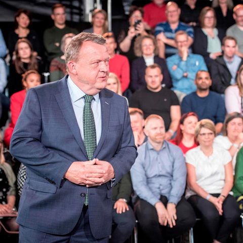 Lars Løkke Rasmussen bei einem TV-Duell