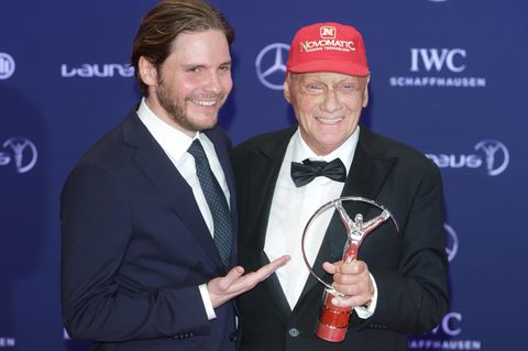 Daniel Brühl und Niki Lauda