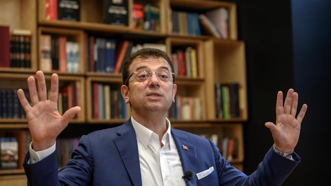 Der bei den Kommunalwahlen in der Türkei zum Bürgermeister von Istanbul gewählte Ekrem Imamoglu