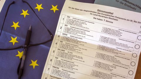 Europawahl Stimmzettel
