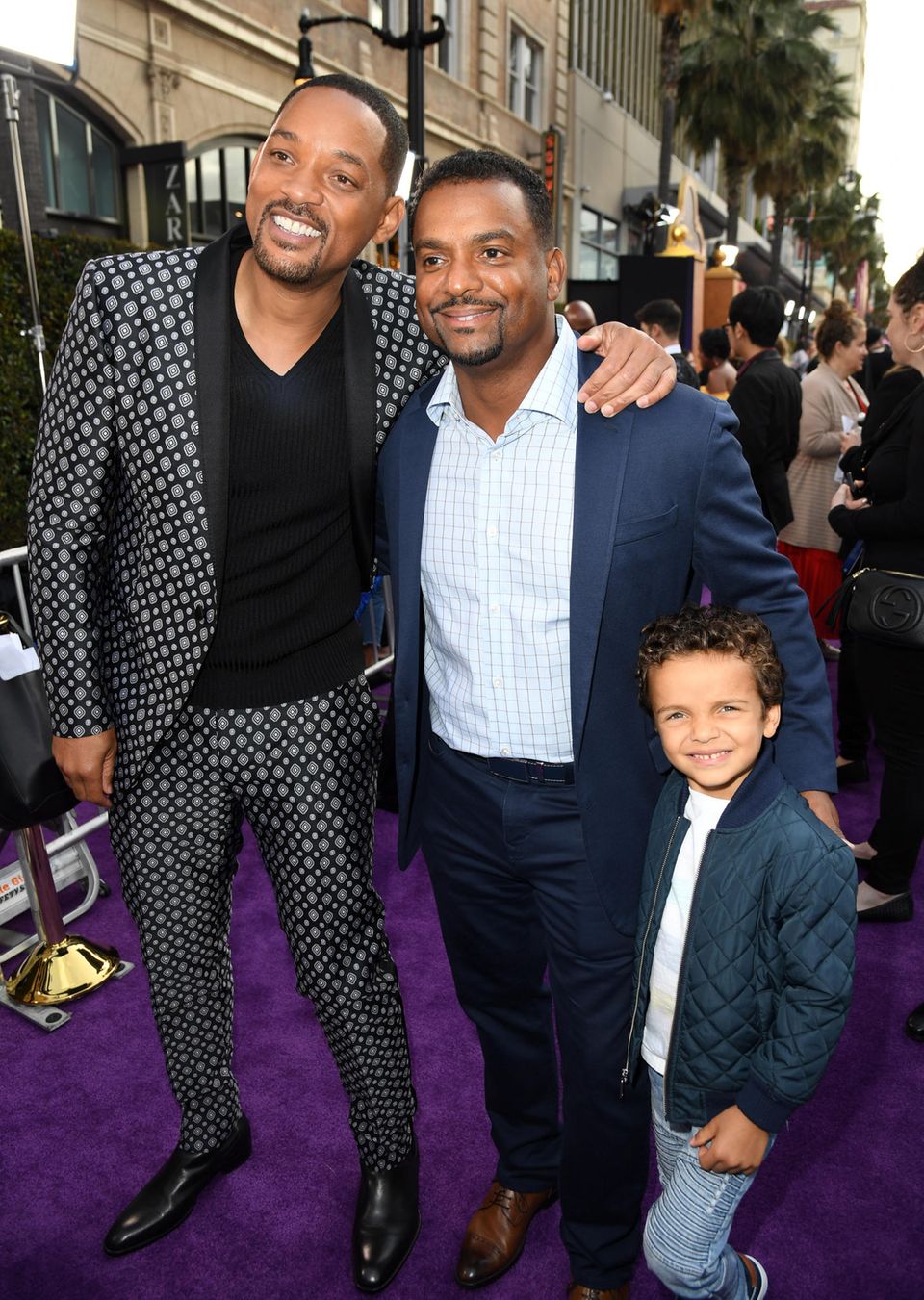 Will Smith und Alfonso Ribeiro Will Smith und Alfonso Ribeiro mit seinem Sohn Alfonso Lincoln Ribeiro Jr. (6 Jahre)