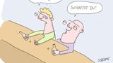 Cartoons von Tobias Schülert: Klimawandel - So schlecht geht es Frau Holle