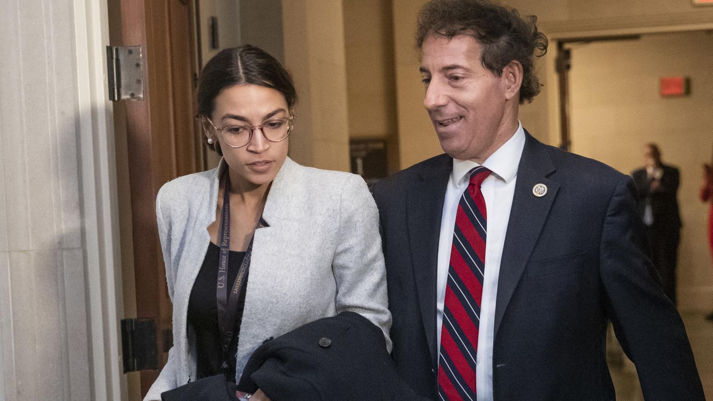 Alexandria Ocasio-Cortez und Jamie Raskin