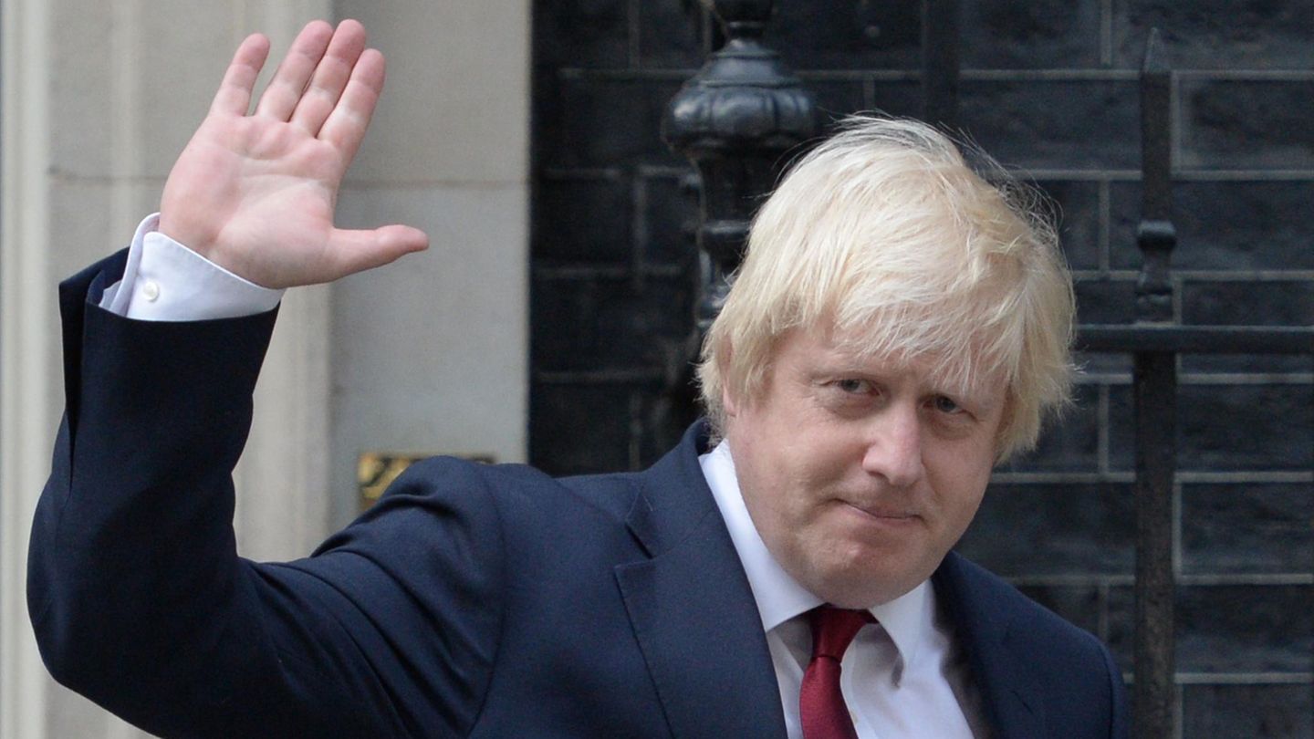 Boris Johnson, der charismatische Brexit-Hardliner Boris Johnson winkt