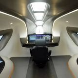 Die Kanzel des Zugführers.