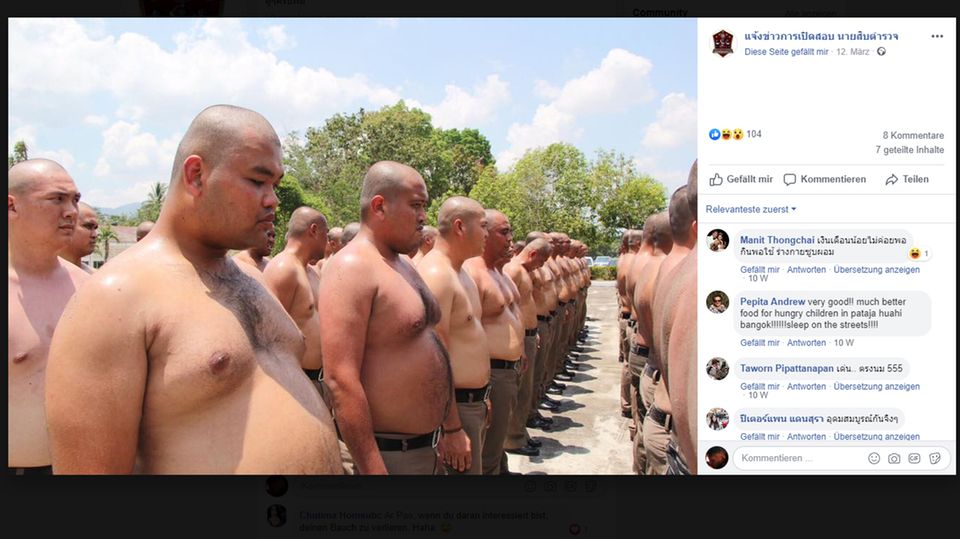 Thailand: Bootcamp statt Bäuchlein: Thailand schickt übergewichtige Polizisten ins gnadenlose Training Thailand: Bootcamp statt Bäuchlein: Thailand schickt übergewichtige Polizisten ins gnadenlose Training