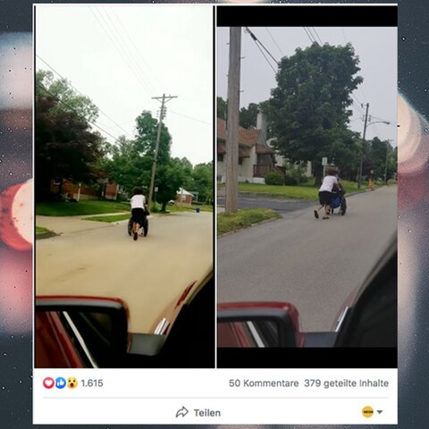 USA: Teenager schiebt blinden Rollstuhlfahrer nach Hause