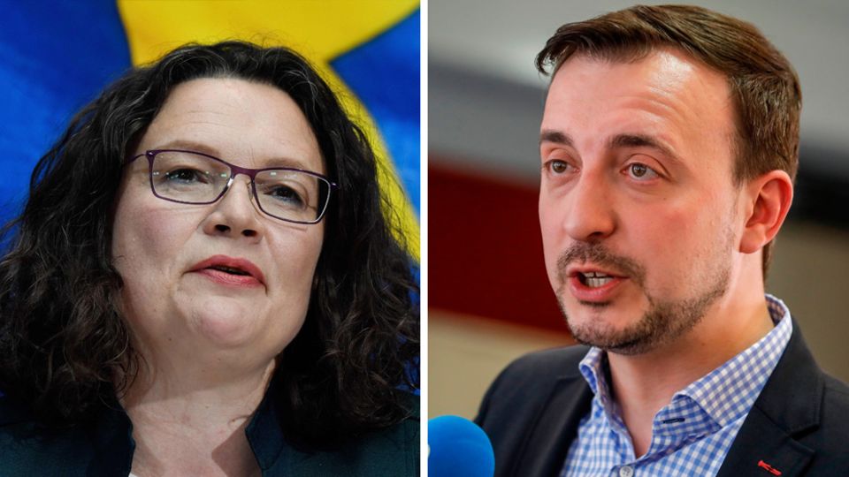 SPD Chefin Andrea Nahles und CDU-Generalsekretär Paul Ziemiak SPD Chefin Andrea Nahles und CDU-Generalsekretär Paul Ziemiak