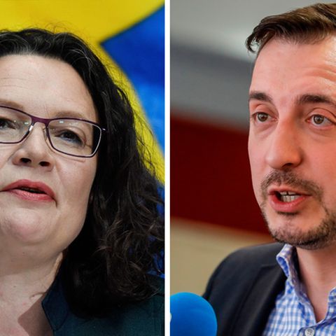 SPD Chefin Andrea Nahles und CDU-Generalsekretär Paul Ziemiak