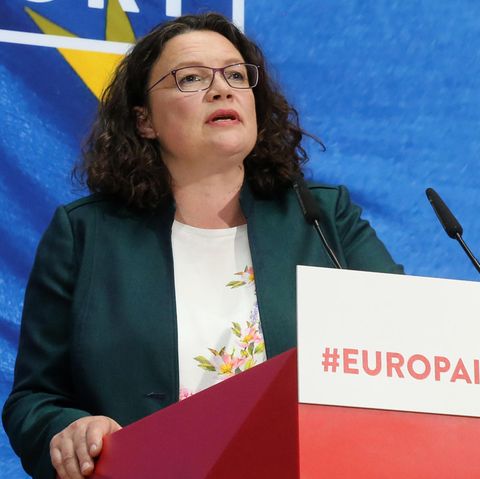 Die SPD-Parteivorsitzende Andrea Nahles