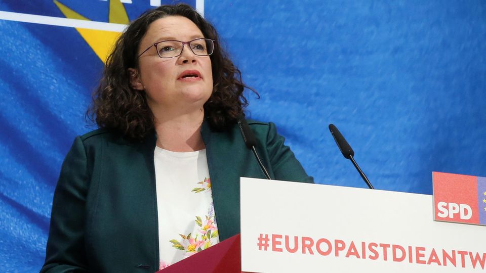 Die SPD-Parteivorsitzende Andrea Nahles