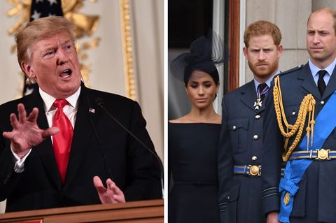 Donald Trump, Herzogin Meghan, Prinz Harry und Prinz William