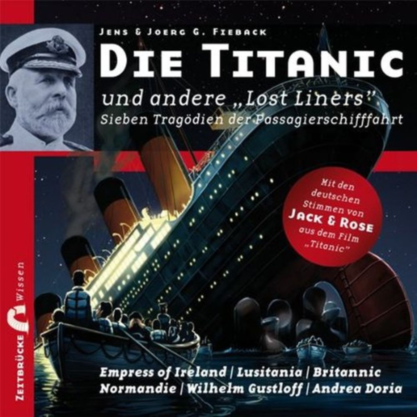 Technik, Thriller, Selbsterkenntnis: Die Titanic und andere "Lost Liners" - Sieben Tragödien der Passagierschifffahrt Autor: Jens G. Fieback, Joerg G. Fieback; Sprecher: Gerrit Schmidt-Foß, Ulrike Stürzbecher Die allermeisten Väter haben es ja mit Technik. Entweder begeistert sie Technik die schnell fährt, fliegt oder die schwimmt. Als Geschenk zum Vatertag kann man also mit einem Hörbuch aus diesem Bereich kaum etwas falsch machen. Bei den "Lost Liners" geht es um Technik, die schwimmt oder genauer: die einst schwamm. Packend wie ein Hörspiel in Szene gesetzt wurden unter anderem die Schicksale der Titanic, der Andrea Doria, der Wilhelm Gustloff und der Lusitania. Bestes Kino im Kopf. Die Titanic und andere "Lost Liners" - Sieben Tragödien der Passagierschifffahrt Autor: Jens G. Fieback, Joerg G. Fieback; Sprecher: Gerrit Schmidt-Foß, Ulrike Stürzbecher Die allermeisten Väter haben es ja mit Technik. Entweder begeistert sie Technik die schnell fährt, fliegt oder die schwimmt. Als Geschenk zum Vatertag kann man also mit einem Hörbuch aus diesem Bereich kaum etwas falsch machen. Bei den "Lost Liners" geht es um Technik, die schwimmt oder genauer: die einst schwamm. Packend wie ein Hörspiel in Szene gesetzt wurden unter anderem die Schicksale der Titanic, der Andrea Doria, der Wilhelm Gustloff und der Lusitania. Bestes Kino im Kopf.