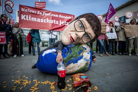 Klimaprotest gegen die CDU und AKK