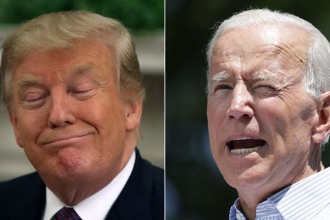 US-Präsident Donald Trump (l.) und Joe Biden