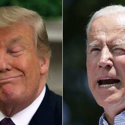 US-Präsident Donald Trump (l.) und Joe Biden