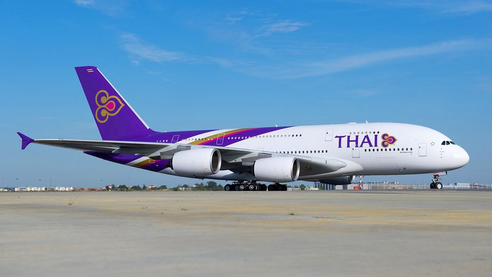 Airbus A380 von Thai Airways