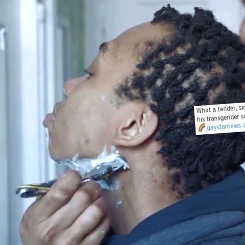 Die neue Werbekampagne des Rasiererherstellers Gillette zeigt die berührende Geschichte eines Transgender-Teenager, dessen Vater beim Rasieren hilft.