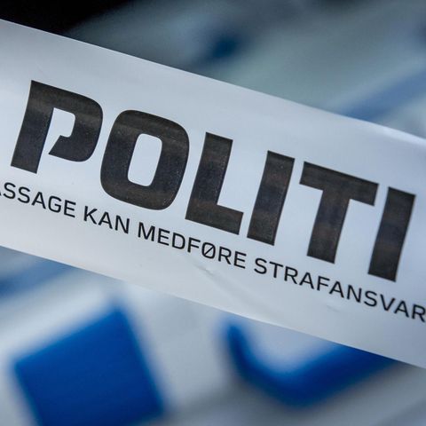 Eine Absperrung der Polizei in Dänemark
