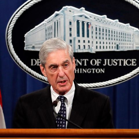 US-Sonderermittler Robert Mueller spricht im US-Justizministerium zu den Ermittlungen gegen Donald Trump