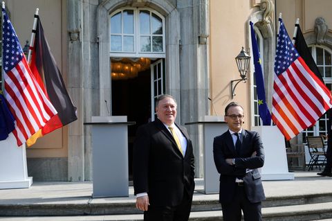 Mike Pompeo, Außenminister der USA, zu Besuch in Deutschland