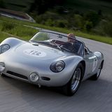 Der Porsche 718 RS 60 Spyder lenkt eifrig ein