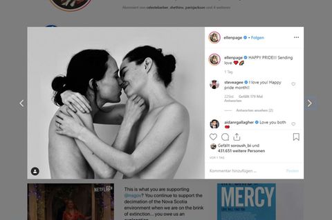 Ellen Page und Emma Portner feiern den Beginn des Pride Month