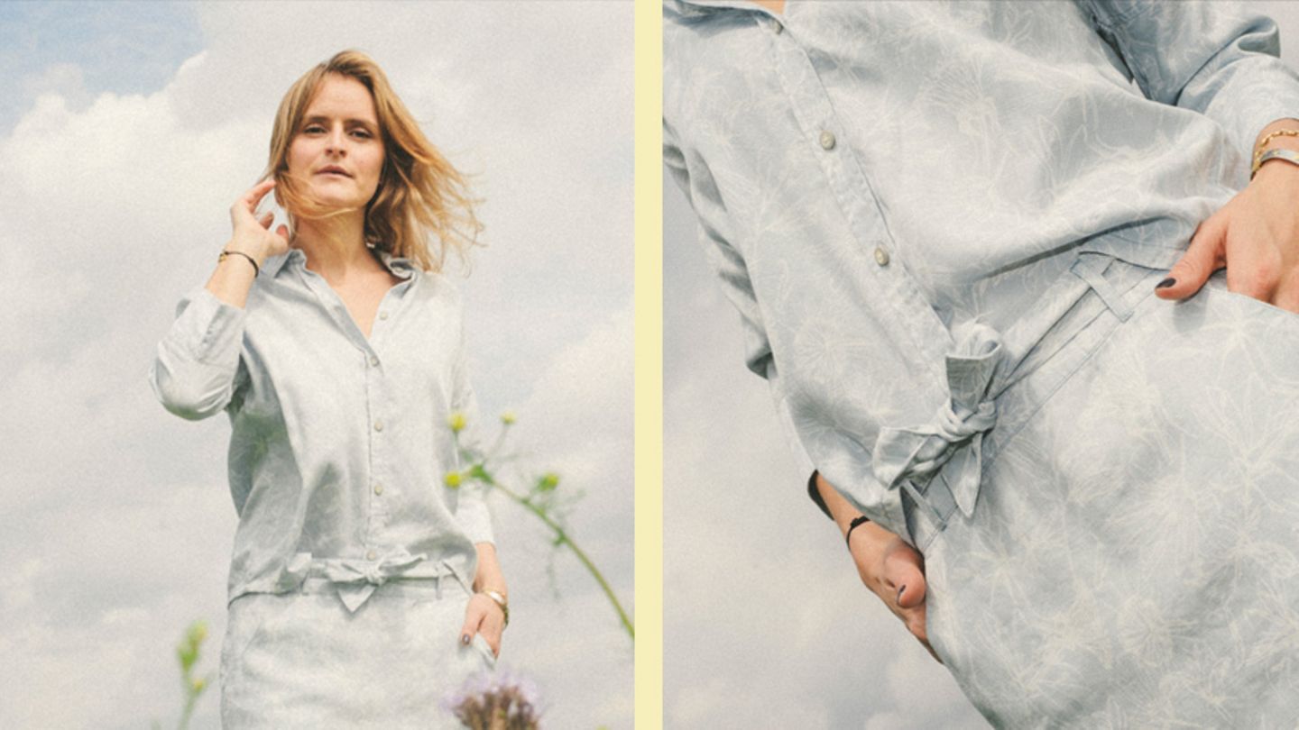 Frau mit Kleid