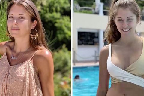 Cathy Hummels zeigt sich im Urlaub.