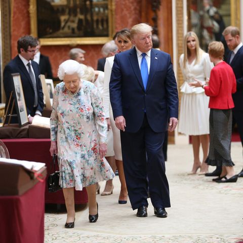 Wie die Trumps ihren Besuch im Buckingham-Palast im Netz abfeiern
