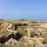 Die Klippe ist ein beliebter Ort für Normandie Touren.