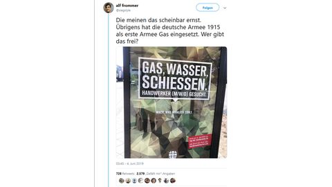 Ein Tweet zeigt die Kampagne der Bundeswehr