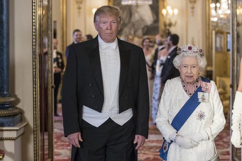Donald Trump Queen Elizabeth II.