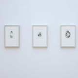 Vier Gemäde aus Punkten