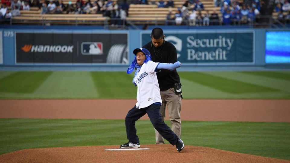 First Pitch Los Angeles Dodgers