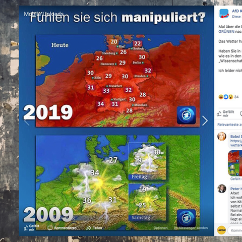 AfD-Kreisverbände wirft ARD vor, die Wetterkarten zu manipulieren