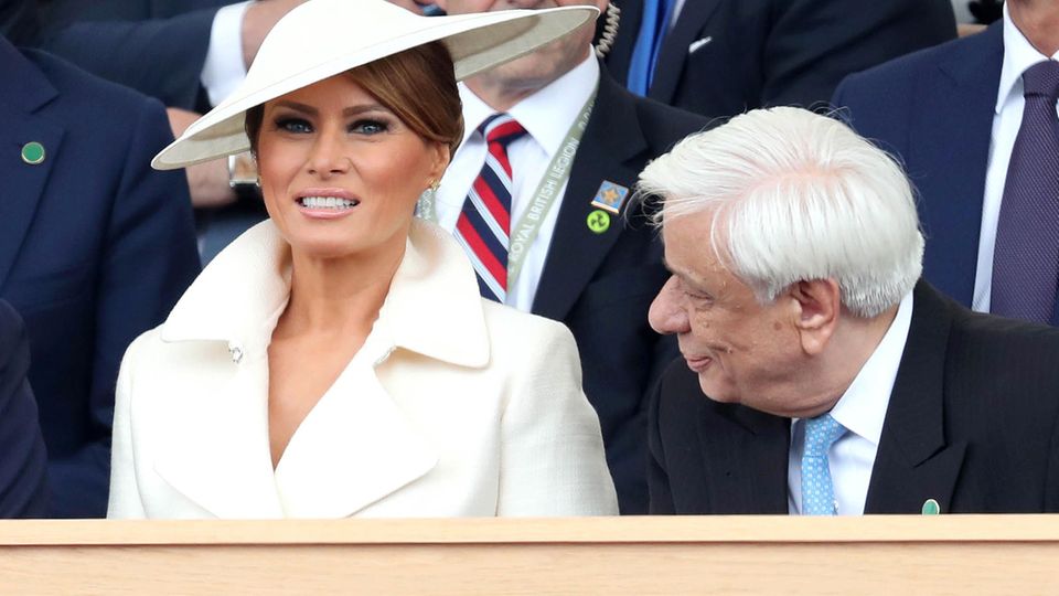 Sieben Outfits in drei Tagen: Dieses Zeichen setzt Melania Trump mit ihrer Modeauswahl in Großbritannien