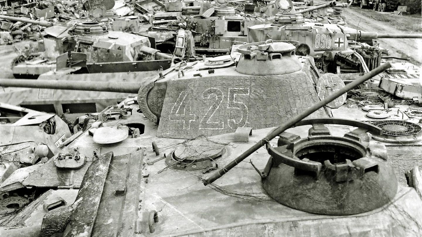 Was von der deutschen Panzerwaffe übrigblieb.